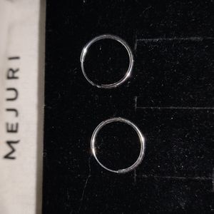 Mejuri Small Hoops, 14k White Gold
